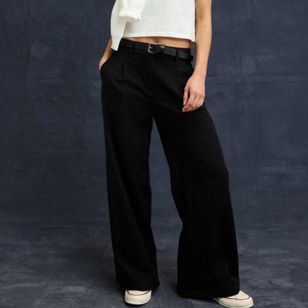 American Eagle Outfitters Black Wide Leg Pants
